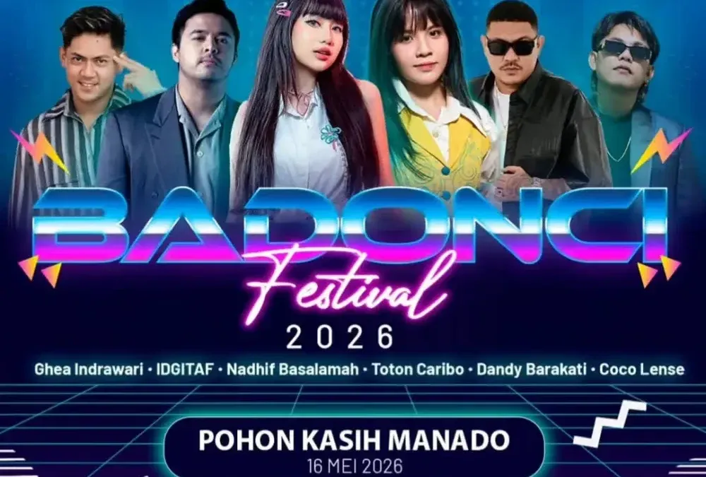 Badonci Festival 2026 Digelar di Pohon Kasih Manado pada 16 Mei, Hadirkan Musisi Lintas Genre