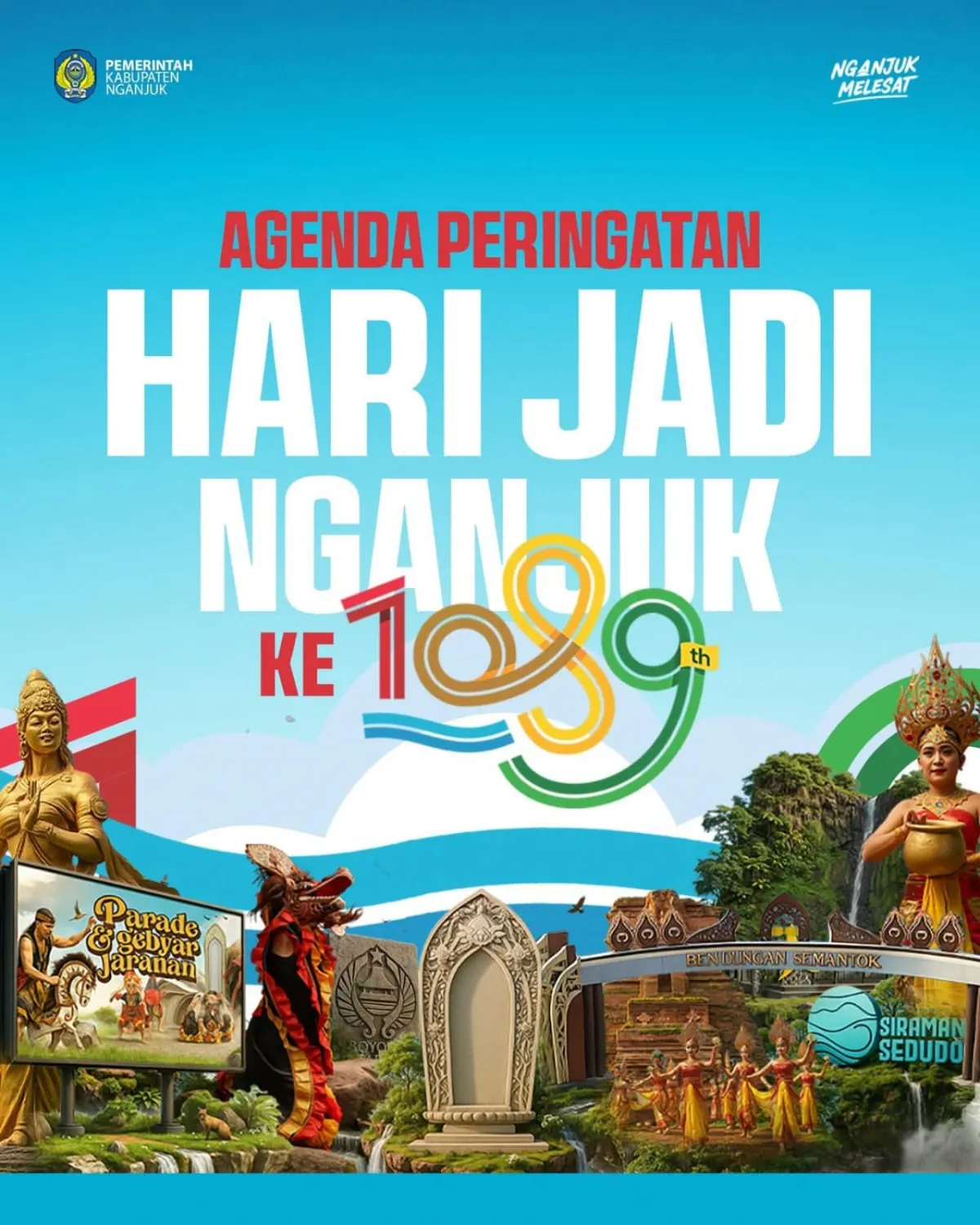 Pemkab Nganjuk Susun Rangkaian Kegiatan Hari Jadi ke-1089, Digelar April–Juni 2026