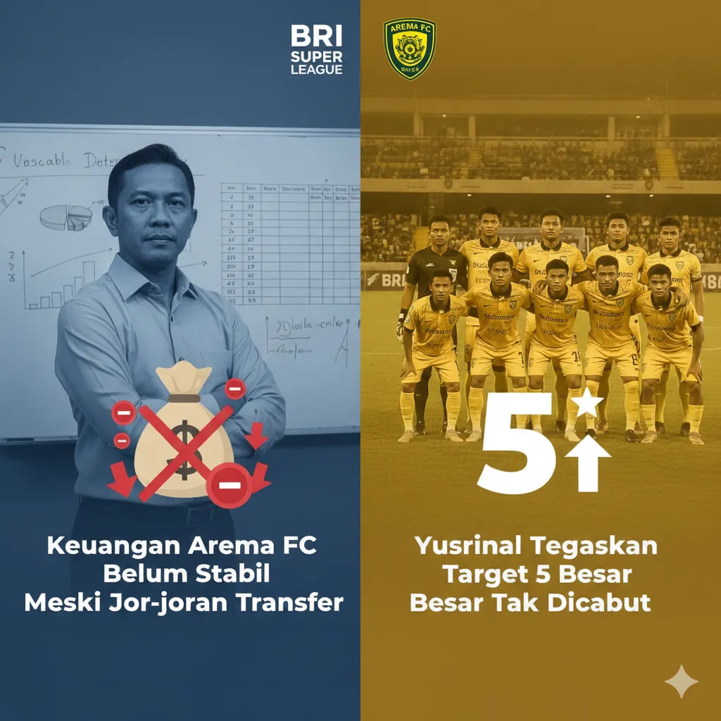 Keuangan Arema FC Diakui Belum Stabil, Manajemen Tetap Pasang Target Lima Besar