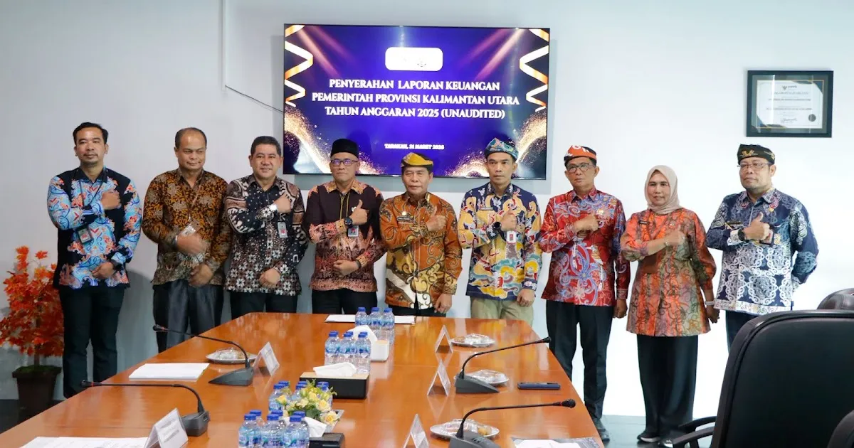 Pemprov Kaltara Serahkan LKPD 2025 Unaudited ke BPK, Tegaskan Komitmen Transparansi