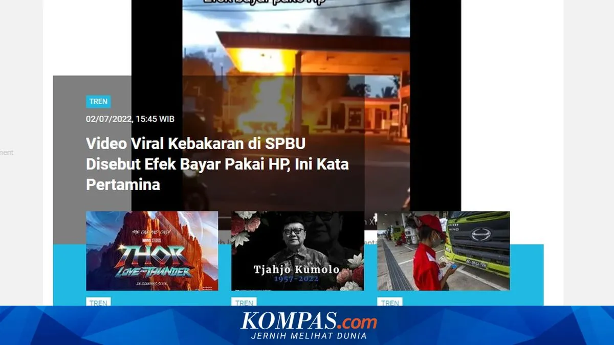 Viral Video Kebakaran SPBU dan Aturan Solar Subsidi, Ini Rangkuman Tren 2–3 Juli 2022