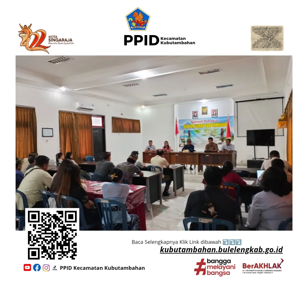 Kecamatan Kubutambahan Dampingi Sosialisasi Penerimaan Mahasiswa Baru IAHN Mpu Kuturan