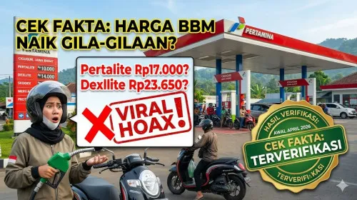 Cek Fakta: Isu Viral BBM Naik hingga Rp17 Ribu dan Dexlite Rp23.650 per Liter pada April 2026