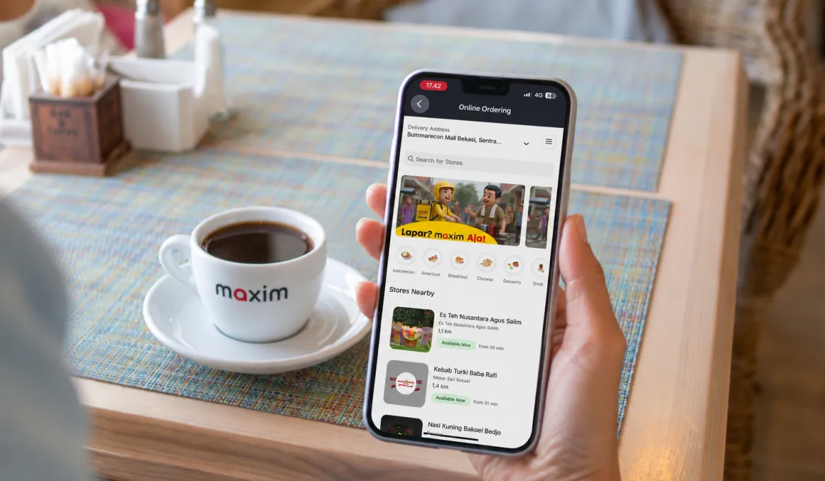 Maxim Food Perbarui Layanan di Bandung dan Bekasi, Tambah Opsi Pembayaran Non-Tunai