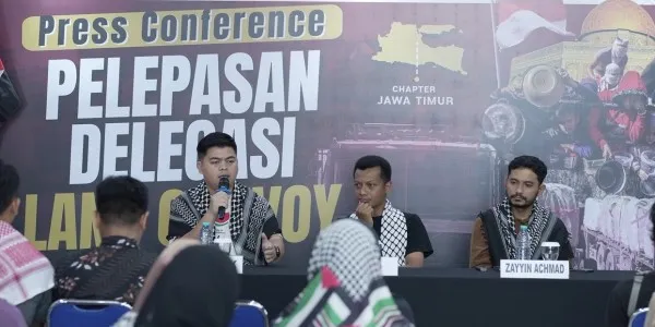 Relawan Indonesia Bergabung dalam Misi Land Convoy Internasional Menuju Gaza, Doa dan Pelepasan Digelar di Surabaya