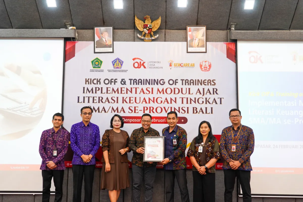 OJK Bali Gelar Kick Off dan Pelatihan Guru untuk Implementasi Modul Ajar Literasi Keuangan SMA/MA