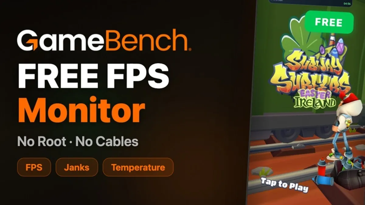 GameBench Luncurkan FPS Monitor Gratis untuk Pantau FPS, Jank, dan Suhu Baterai