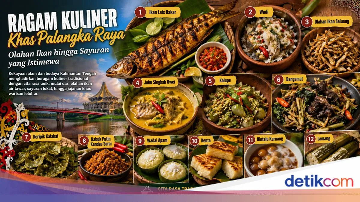 12 Kuliner Khas Palangka Raya: Dari Olahan Ikan Sungai hingga Sayur Tradisional Dayak