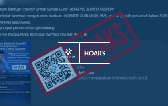 Tautan Klaim Insentif Guru ASN Rp7 Juta di Facebook Dipastikan Hoaks