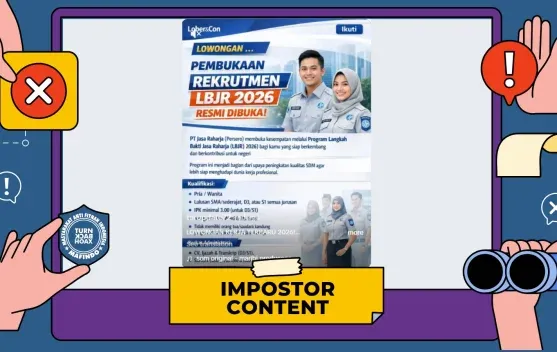 Klaim Rekrutmen Program Langkah Bakti Jasa Raharja 2026 di TikTok Disebut Hoaks, Tautan Diduga Phishing