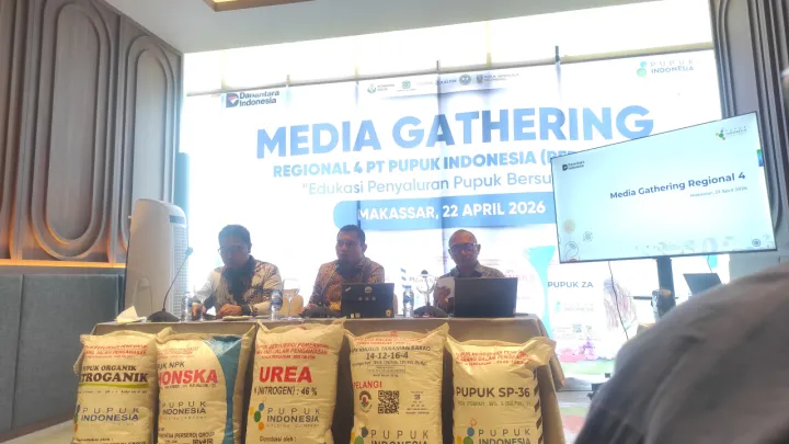 Pupuk Indonesia Tegaskan Transparansi Penyaluran Pupuk Bersubsidi lewat Media Gathering di Makassar