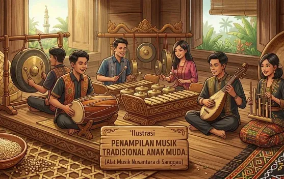 Regenerasi Pemain Musik Tradisional di Sanggau Dinilai Kian Sulit
