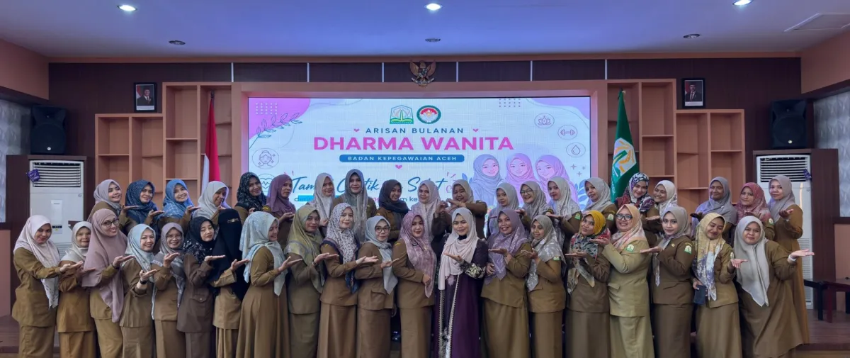 DWP Badan Kepegawaian Aceh Bahas Gizi Seimbang Keluarga dan Rencana Aksi Sosial