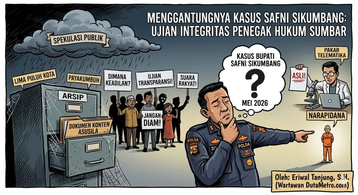Kasus Dugaan Konten Asusila yang Menyeret Bupati Safni Sikumbang Belum Jelas, Publik Menanti Transparansi Polda Sumbar