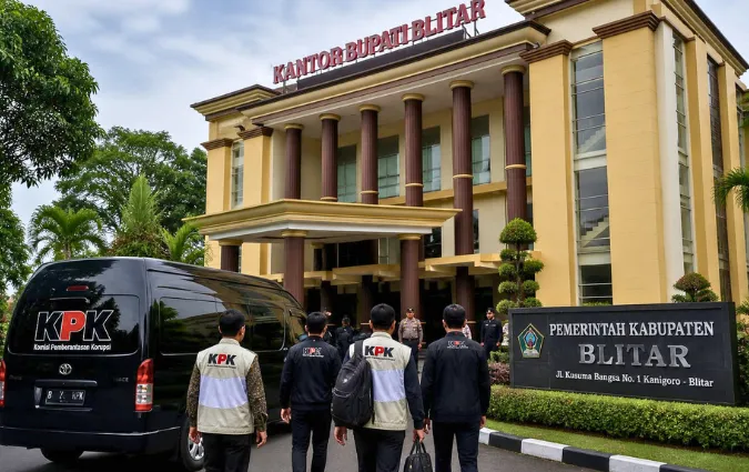 KPK Gelar Pertemuan Tertutup di Kantor Bupati Blitar, Peserta Dilarang Bawa Ponsel
