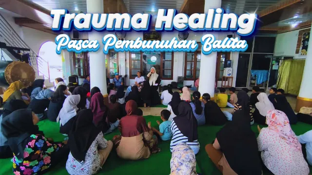 Trauma Healing di Ngronggo Kediri, Anak-Anak Diajak Pulih Usai Tragedi Balita Tewas
