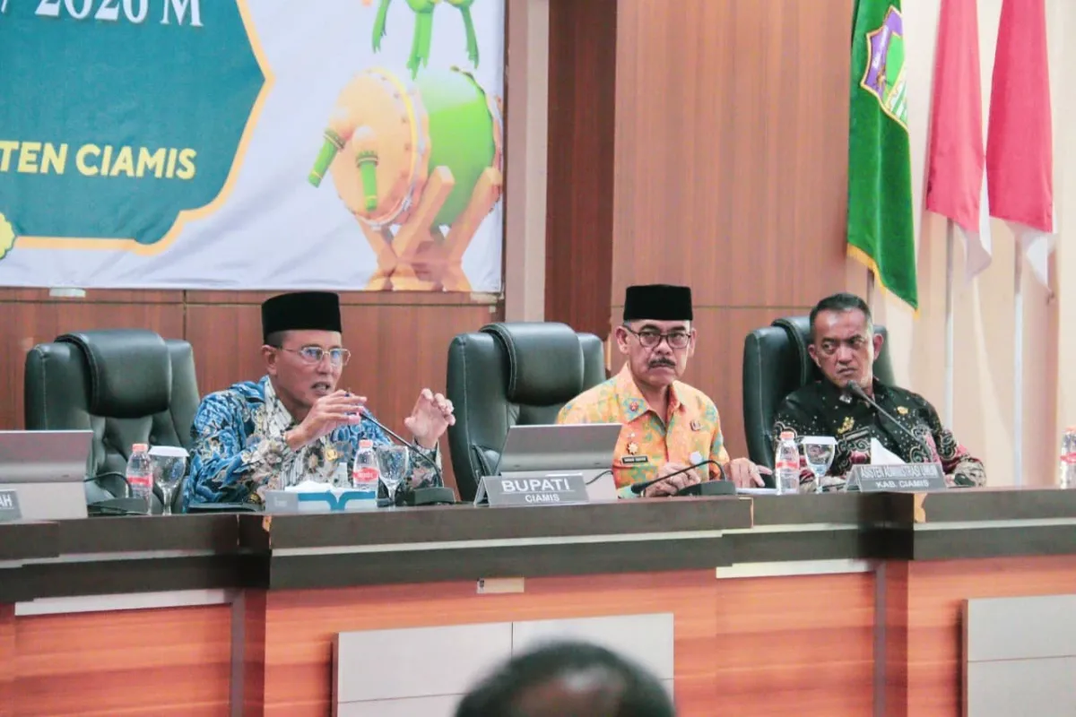 Rakoor Pemkab Ciamis: Bupati Herdiat Minta Antisipasi El Nino Ekstrem dan Tekankan Efisiensi Anggaran