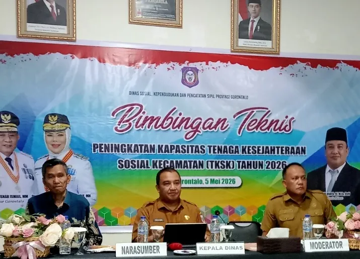 Dinsosdukcapil Gorontalo Gelar Bimtek untuk Perkuat Peran TKSK