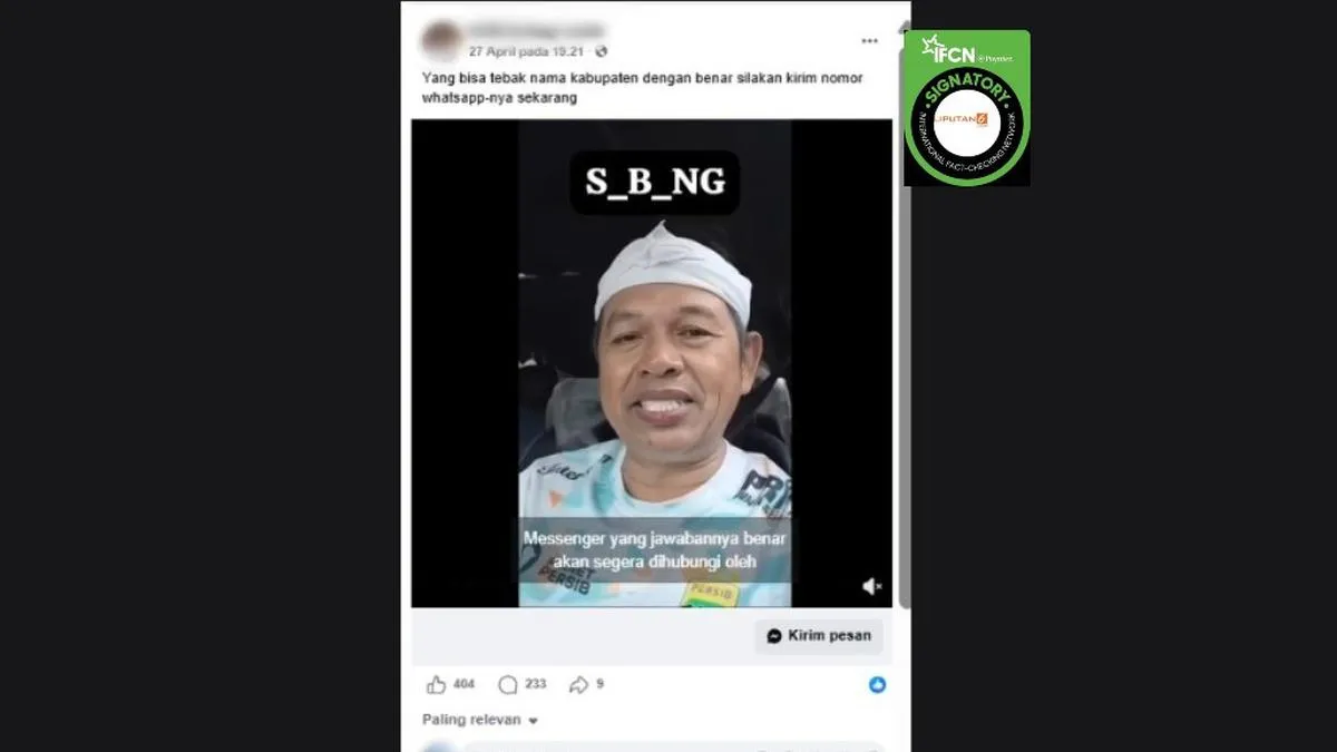 Cek Fakta: Video Dedi Mulyadi Disebut Gelar Kuis Tebak Nama Kota Berhadiah Ratusan Juta, Ternyata Tidak Benar