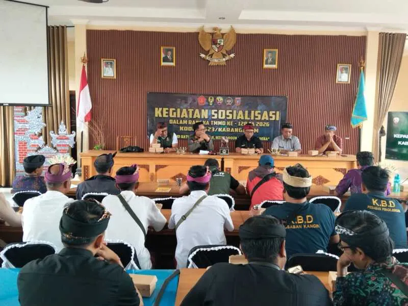 Satgas TMMD ke-128 Kodim 1623/Karangasem dan Dinas PUPR Sosialisasikan Pemanfaatan Tata Ruang di Desa Pempatan