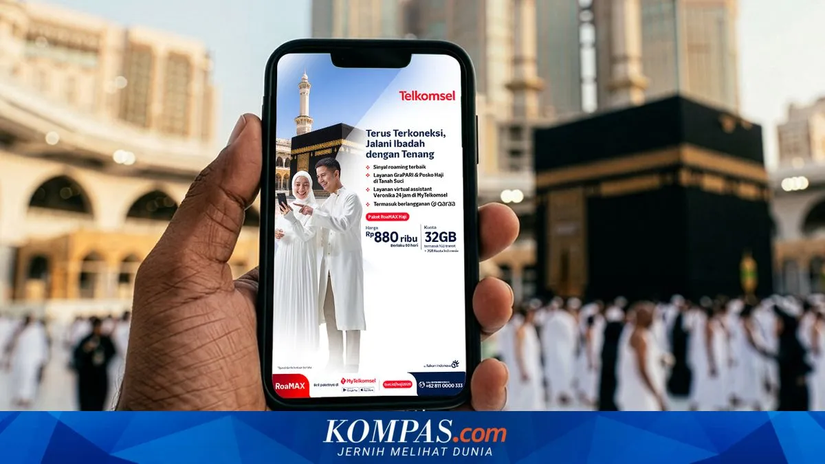 Telkomsel Luncurkan RoaMAX Haji 2026, Kuota hingga 42 GB dan Masa Aktif sampai 60 Hari