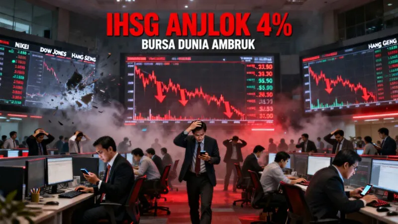 IHSG Jatuh Lebih dari 4% pada 9 Maret 2026, Sejumlah Bursa Global Turut Melemah