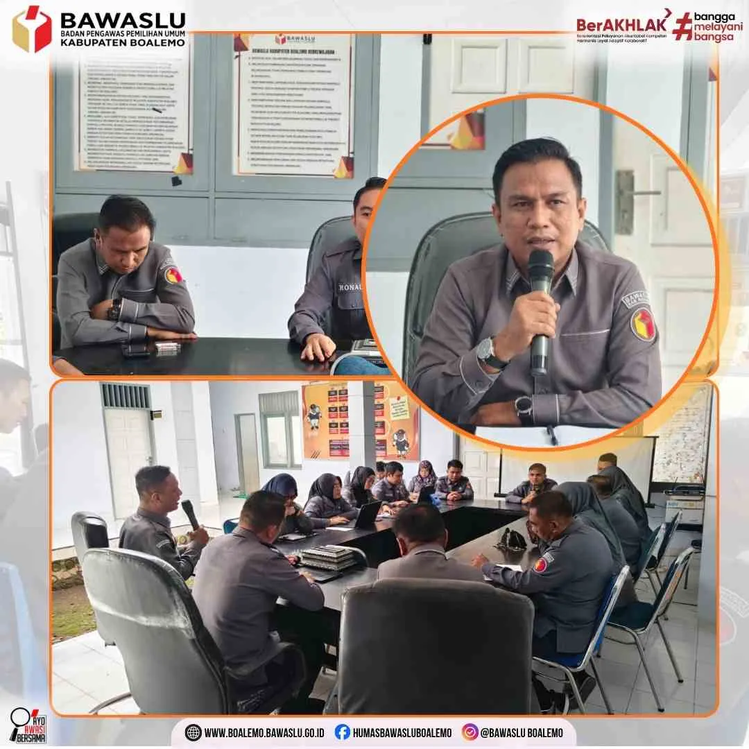 Anggota Bawaslu Boalemo Tekankan Transparansi Pengembalian Barang Dugaan Pelanggaran dan Konsolidasi Demokrasi