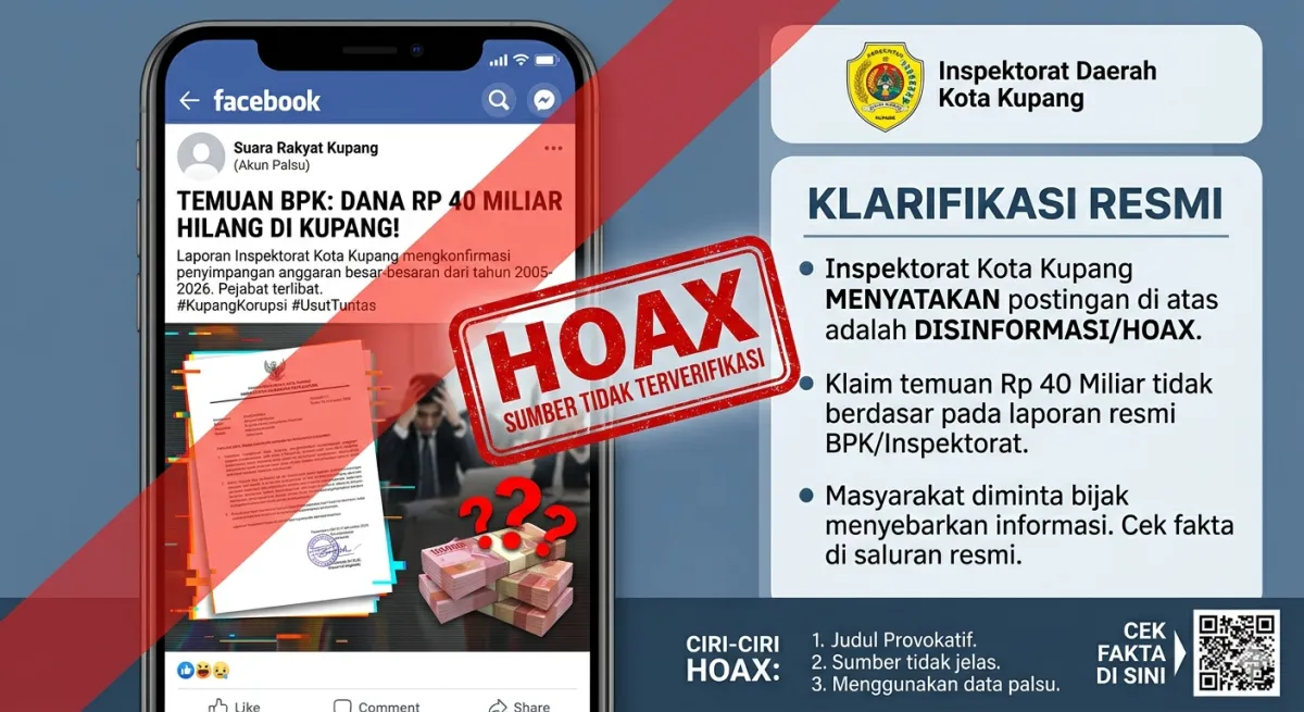 Inspektorat Kupang Klarifikasi Unggahan Temuan BPK: Data Akumulasi Sejak 2005, Bukan Kasus Baru