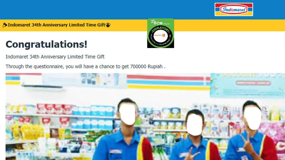 Deretan Hoaks yang Mencatut Nama Indomaret, Beredar di Medsos hingga WhatsApp