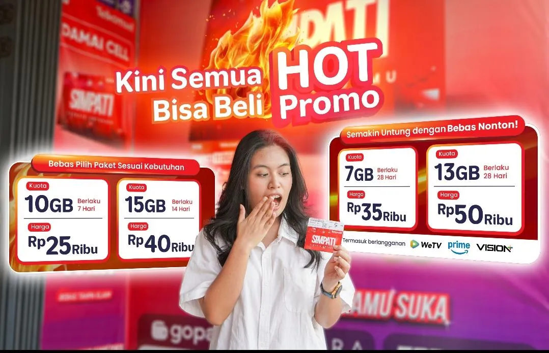 Telkomsel Luncurkan Paket Hot Promo untuk Pelanggan SIMPATI, Tersedia Opsi Harian hingga Bulanan