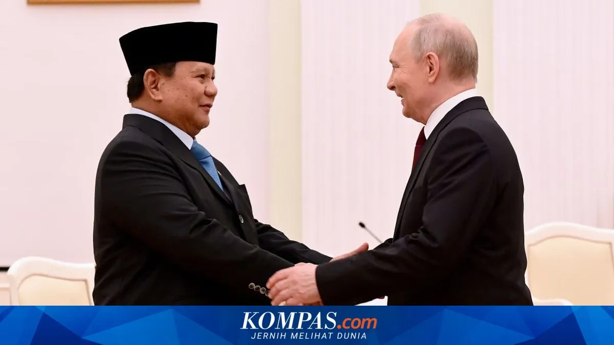 Putin Undang Prabowo Kembali ke Rusia pada Mei dan Juli 2026 untuk Hadiri Dua Agenda