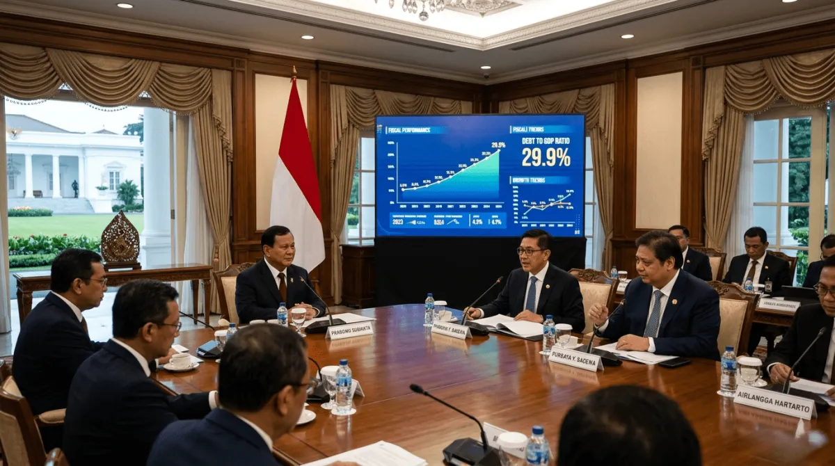 Airlangga: Rasio Utang Luar Negeri Indonesia 29,9% PDB, Cadangan Devisa di Atas USD150 Miliar