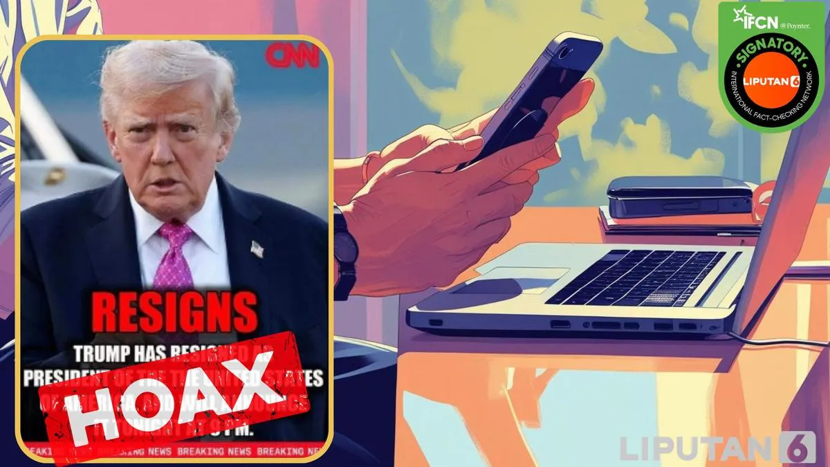 Cek Fakta: Klaim Donald Trump Mengundurkan Diri sebagai Presiden AS pada 1 April Tidak Benar