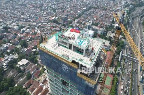 PTPP Rampungkan Struktur Utama Gedung RSJPD Harapan Kita–Tokushukai, Progres Capai 73,2 Persen
