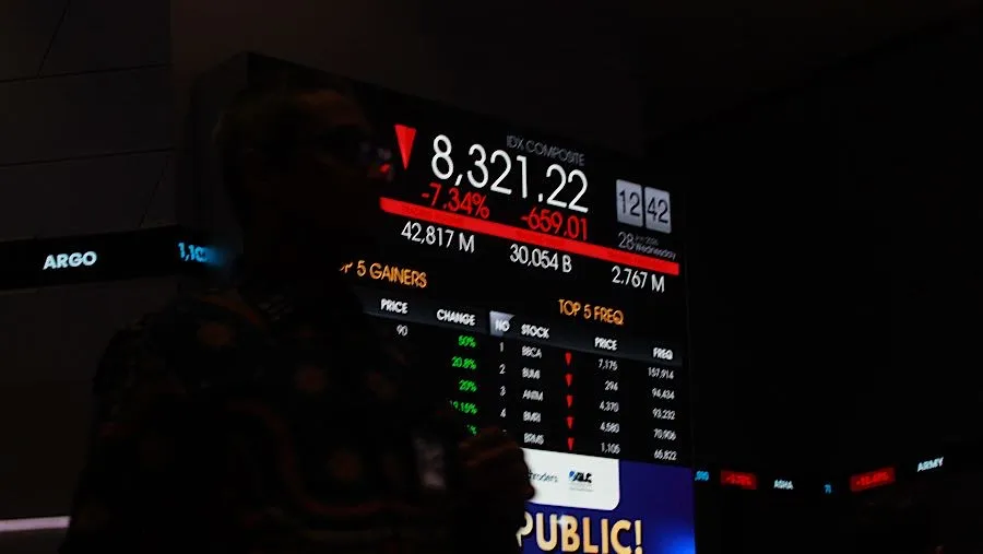 IHSG Ditutup Melemah 0,69% ke 7.389,39, AADI Turun 7%