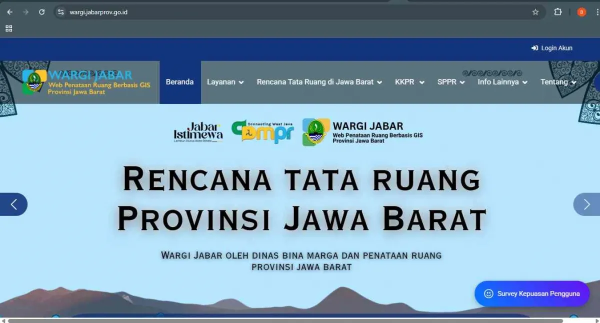 Wargi Jabar Dimanfaatkan untuk Analisis Kesesuaian Tata Ruang di Jawa Barat