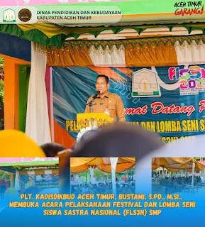 FLS3N Tingkat SMP Aceh Timur 2026 Digelar di SMPN 1 Idi Rayeuk
