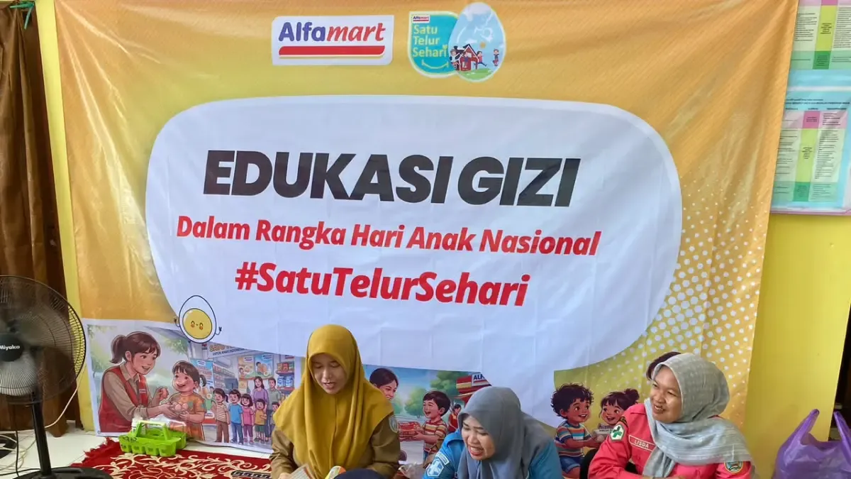 Alfamart Perkuat Program Satu Telur Sehari dengan Edukasi Gizi pada Peringatan Hari Anak Nasional
