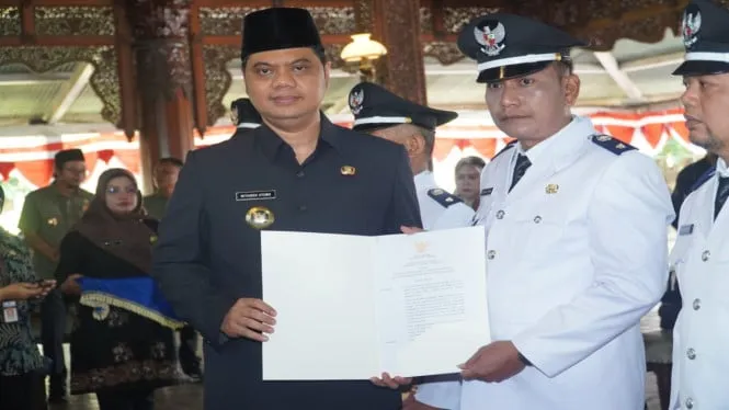 Bupati Jepara Lantik Empat Petinggi Hasil PAW, Tekankan Sinkronisasi Program Desa dan Daerah