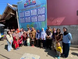 Bhabinkamtibmas Kujangsari Hadiri Sosialisasi Gizi untuk Anak dan Ibu Menyusui di Posyandu RW 03