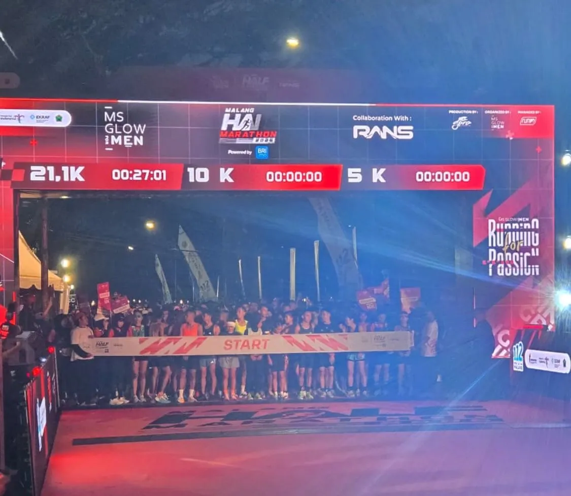 MS Glow Men Malang Half Marathon 2026 Diikuti 5.500 Pelari, Pemkot Targetkan Masuk Kalender Tahunan Mulai 2027