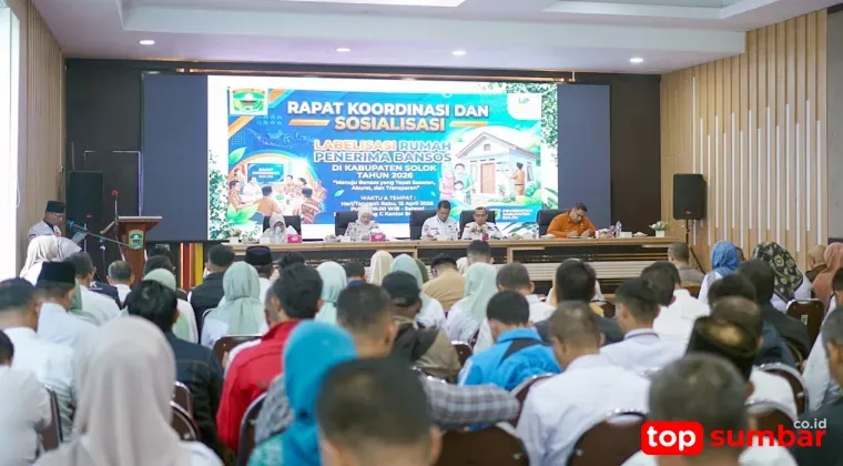 Pemkab Solok Sosialisasikan Program Labelisasi Rumah Penerima Bansos 2026 untuk Perkuat Ketepatan Sasaran