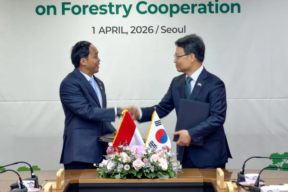 Kemenhut dan Korea Forest Service Teken Dua Dokumen Kerja Sama Tata Kelola Hutan di Seoul