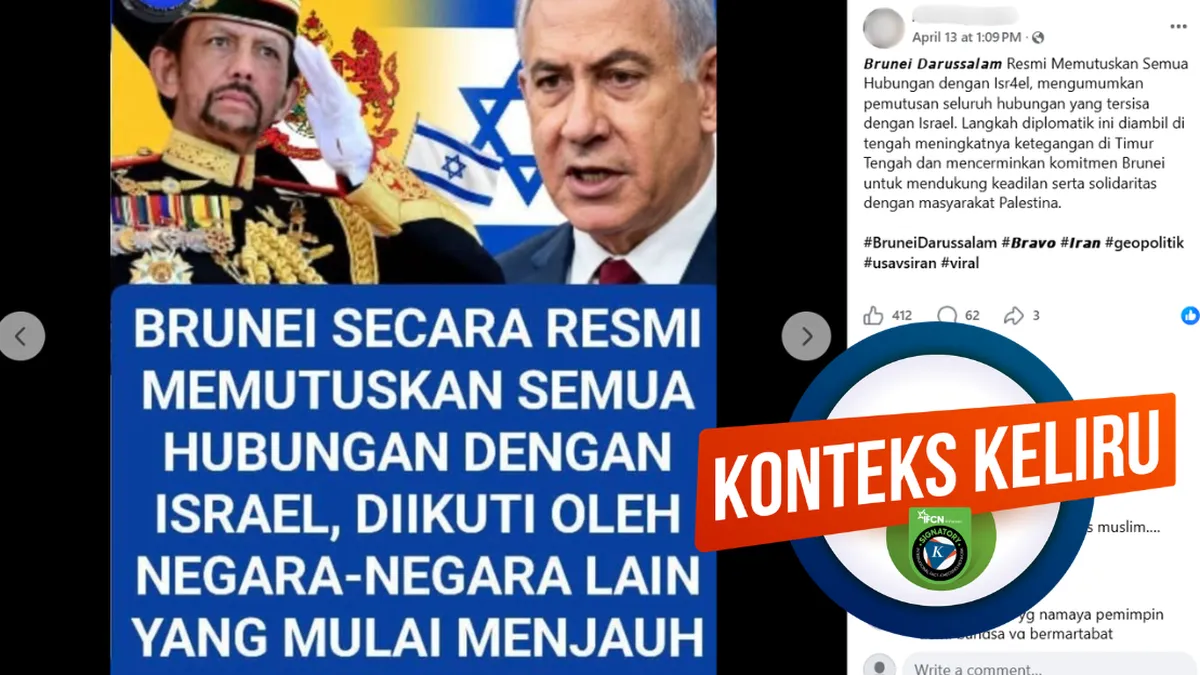 Klaim Brunei Putus Hubungan dengan Israel Beredar di Medsos, Ini Fakta yang Perlu Diketahui