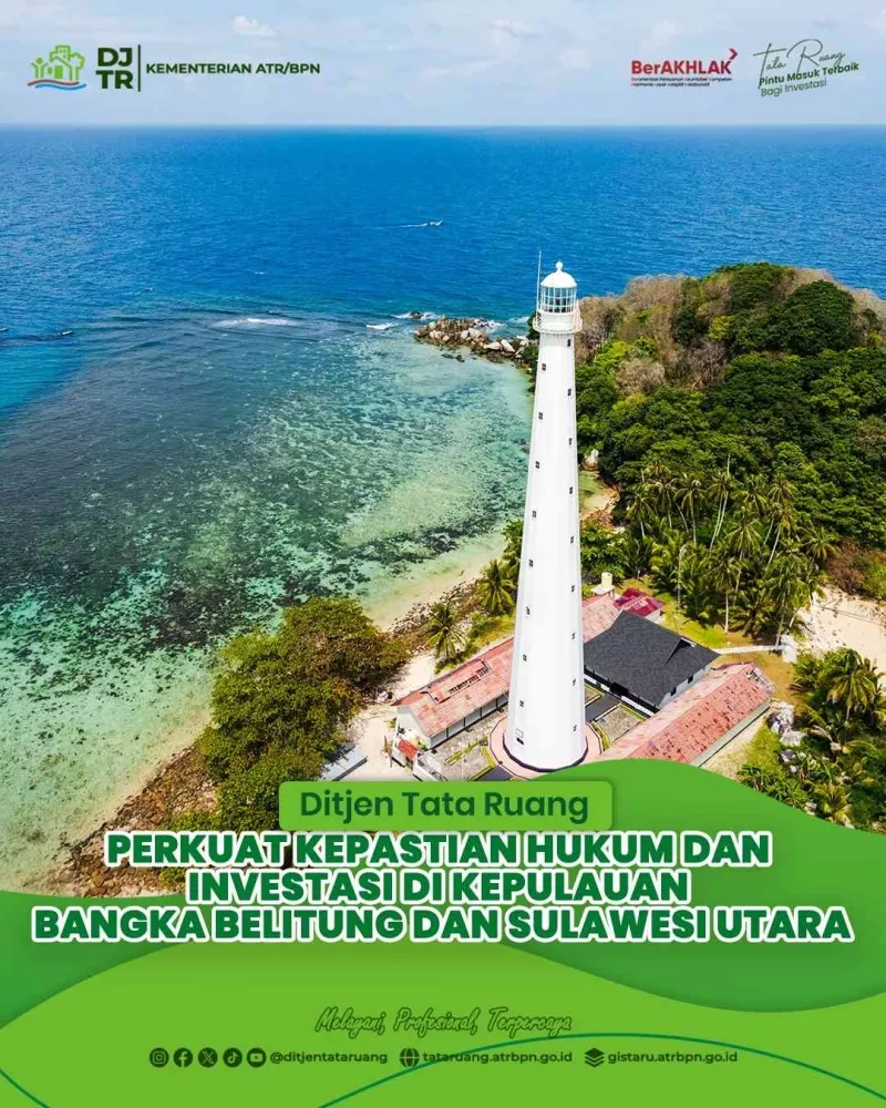 Ditjen Tata Ruang Bahas Revisi RTRW dan RDTR di Bangka Belitung serta Sulawesi Utara untuk Perkuat Kepastian Hukum