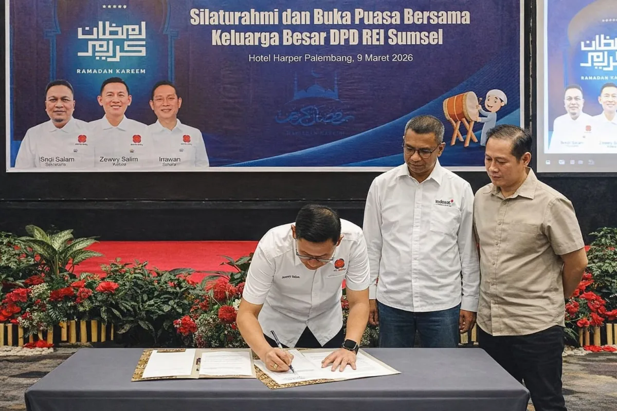 Indosat dan REI Sumatera Selatan Kerja Sama Hadirkan Layanan Internet Rumah Nirkabel HiFi Air di Kawasan Perumahan