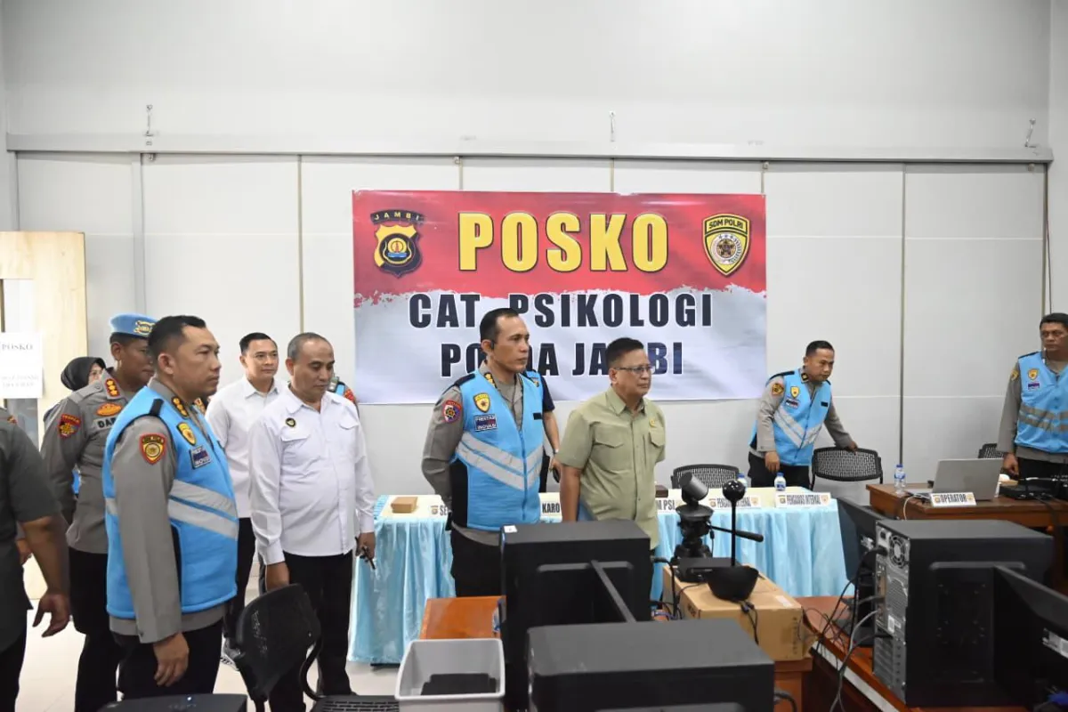 Kompolnas Tinjau Tes CAT Psikologi Seleksi Taruna Akpol di Polda Jambi