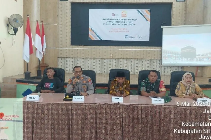 Kapolsek Besuki Hadiri Edukasi Literasi Keuangan Keluarga dan Penyerahan CSR PT MBK Ventura