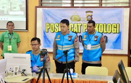 Kapolda Gorontalo Pantau Tes CAT Psikologi Seleksi Akpol 2026, Tekankan Transparansi