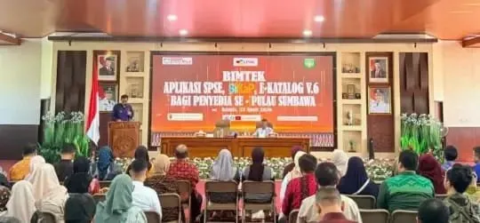 Pemkab Sumbawa Gelar Bimtek SPSE, SIKAP, dan E-Katalog V.6 untuk Perkuat Kapasitas Penyedia
